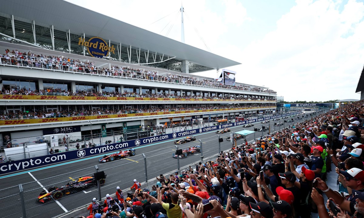 The first Gordon Ramsay F1 Garage in 2025 with be at the Miami Grand Prix